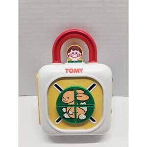 TOMY 1993 Vintage Toddler Flip-a-Face Puzzle Activity Sensory Learning Toy -Rare